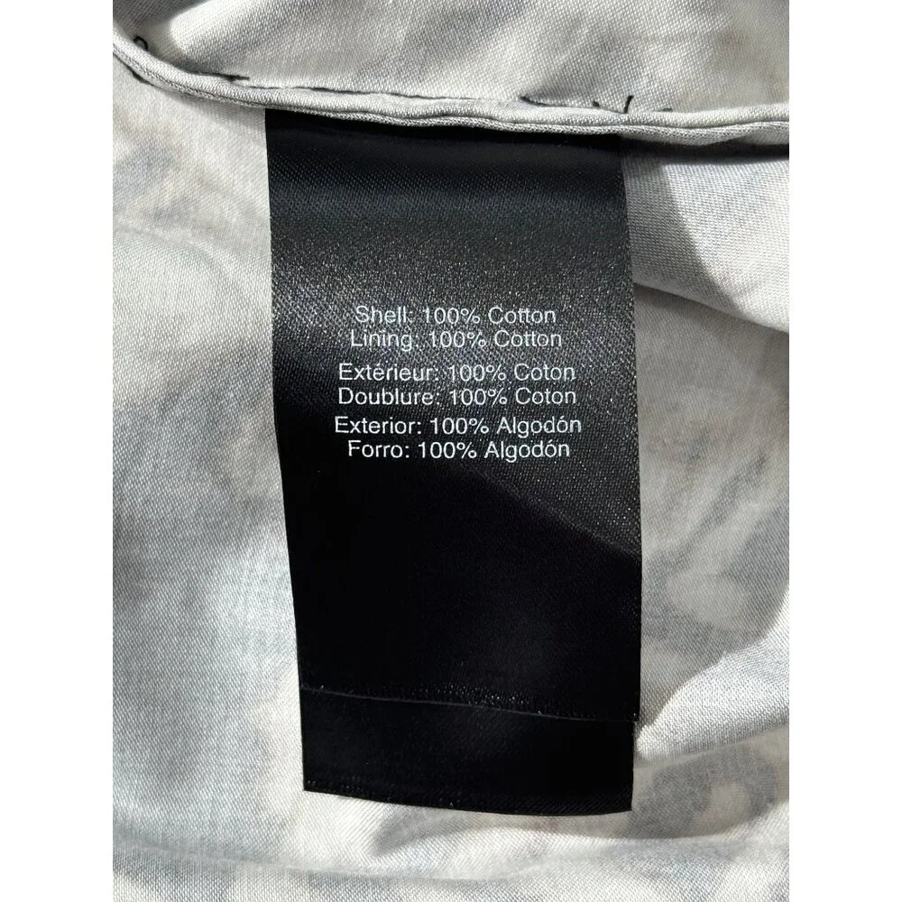 Donna Karan Womens Sleeveless Printed Tie-Front Shirt Dress Black Tan Size 12 - Picture 9 of 10